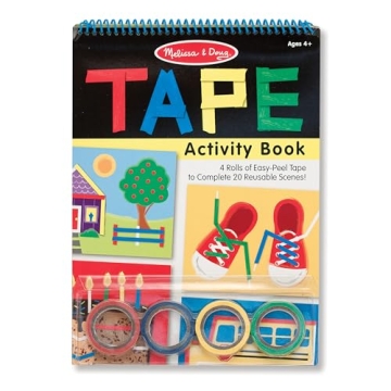 Melissa Doug Tape Activity Book 4 Rolls 20 Reusable Scenes