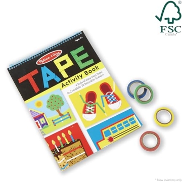 Melissa Doug Tape Activity Book 4 Rolls 20 Reusable Scenes