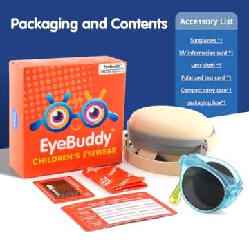 EyeBuddy Toddler Sunglasses - UV400 Protection for Kids