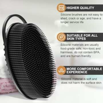 Luxury Metene Silicone Body Scrubber for Gentle Cleansing