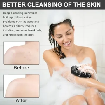 Luxury Metene Silicone Body Scrubber for Gentle Cleansing