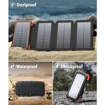 BLAVOR 20000mAh Solar Charger for Outdoor Adventures