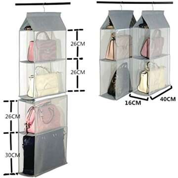 Eco-Friendly Detachable Handbag Organizer for All Spaces