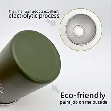 Pubgeer 4pcs Camping Cup 11oz Wilderness Theme Pattern 18/8 Stainless Steel for Outdoor Picnic Hiking Fishing Pint cup Tumbler Gift 4 colors