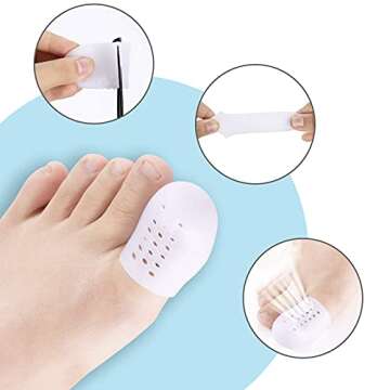 Big Toe Protector Silicone Toe Caps for Pain Relief