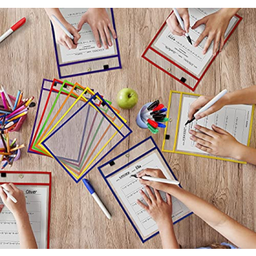 Scribledo Dry Erase Pockets - Durable and Reusable Sleeves