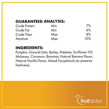 Fruitables Pumpkin and Banana Crunchy Dog Treats