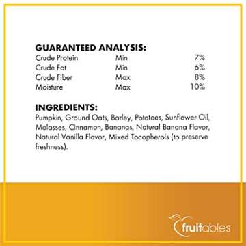 Fruitables Pumpkin and Banana Crunchy Dog Treats