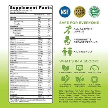 TRU Plant Based Protein Powder, 20g Vegan Protein, 100 Calories, 27 Vitamins, No Artificial Flavors,...