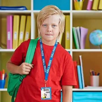 Hall Passes Lanyards Set of 6 School Classroom Owl Decor Library Office Nurse Boy Girl