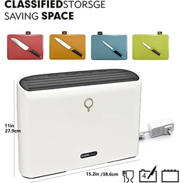 Charmline Smart Cutting Board Knife Set For Safe Cooking