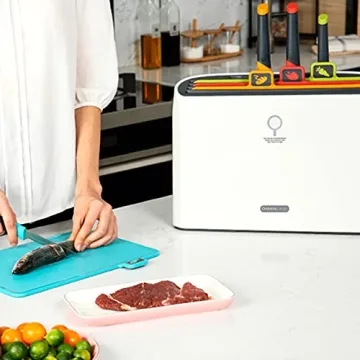 Charmline Smart Cutting Board Knife Set For Safe Cooking