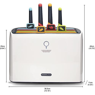 Charmline Smart Cutting Board Knife Set For Safe Cooking