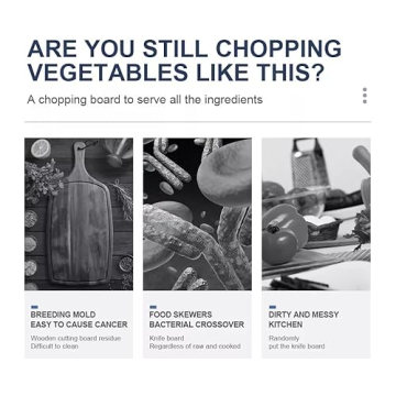 Charmline Smart Cutting Board Knife Set For Safe Cooking