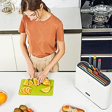 Charmline Smart Cutting Board Knife Set For Safe Cooking