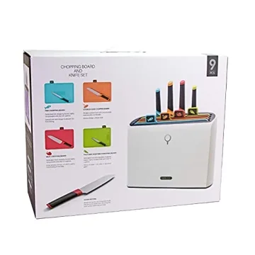 Charmline Smart Cutting Board Knife Set For Safe Cooking