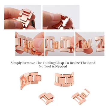 WONMILLE Stylish Posh Leather Apple Watch Band for Women