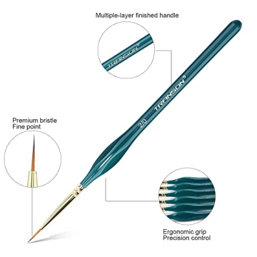 Transon Detail Paintbrush Set for Miniature Art