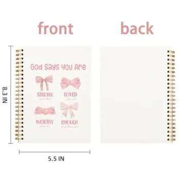 PLKMN Pink Bow Coquette Journal for Bible Study Women