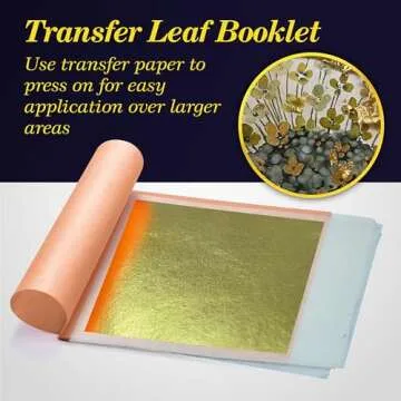 Luxury 23K Gold Leaf Sheets for Art and Craft Projects