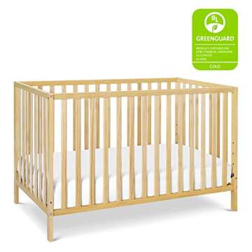 daVinci Union 4-in-1 Convertible Crib - GREENGUARD Gold Certified - Convertible Baby Crib to Toddler...