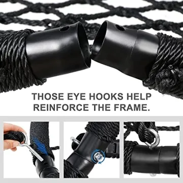 48" Spider Web Swing Set 700lbs Capacity UV Resistant