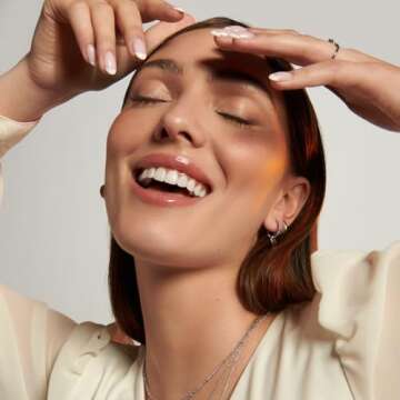 MIA Jewelry Beaded Earrings - Huggie Hypoallergenic Earrings for Women, 2-in-1 Beaded Hoops w/ Removable Heart Charm, Safe for Skin, Lightweight & Durable, 316L Stainless Steel, PVD Gold Plating, 13mm Diameter