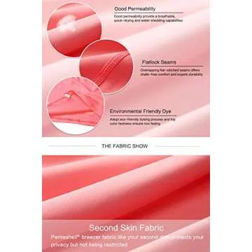 AXESEA Women Rash Guard Long Sleeve Active Top UPF 50+ Rashguard Swim Shirt Surf Swimwear,Coral,Medium