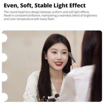 Godox V1Pro C V1Pro-C V1 PRO C USA Version TTL Round Head Camera Flash,76Ws HSS 1/8000s,Built-in Lithium Battery,LED Modeling Lamp, lnnovative External Flash SU-1 for Canon Camera (V1Pro C)