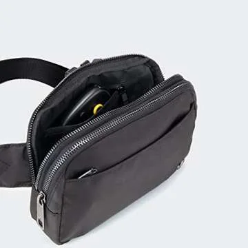 Pander Everywhere Belt Bag for Women with 5 Zipper Pockets