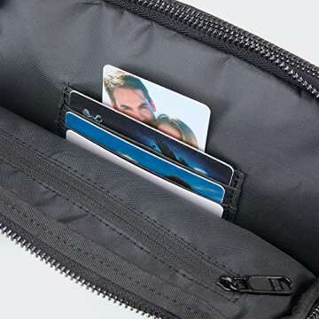 Pander Everywhere Belt Bag for Women with 5 Zipper Pockets