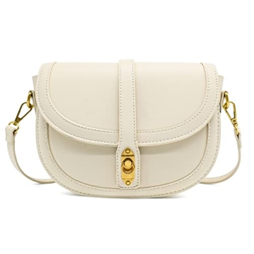 PS PETITE SIMONE Saddle Bag Small Crossbody Bags for Women Trendy Leather Purses for Women