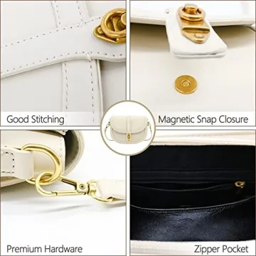 PS PETITE SIMONE Saddle Bag Small Crossbody Bags for Women Trendy Leather Purses for Women