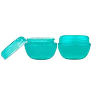 Beauticom 24 Pieces 10G/10ML Teal Container Jars with Inner Liner and Lid for Scrubs, Oils, Salves, Creams, Lotions, Makeup Cosmetics, Nail Accessories, Beauty Aids - BPA Free