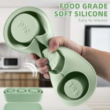 Fu Store Ice Cube Tray for Stanley Cup 30-40 oz Tumbler 3pcs Silicone Ice Cube Molds With Lid and Bin for Chilling Cocktails Whiskey Drinks Juice Coffee Easy Fill and Release Ice Maker