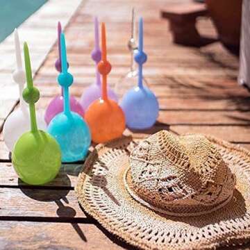 The Beach Glass Floating Acrylic Wine Glass for Outdoor Fun