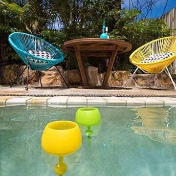 The Beach Glass Floating Acrylic Wine Glass for Outdoor Fun