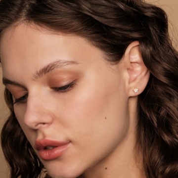 PAVOI 14K Gold Star Stud Earrings Hypoallergenic Sustainable