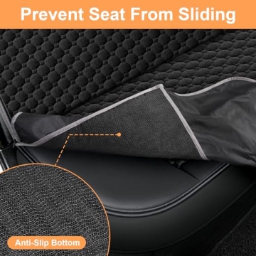 Mancro Waterproof Dog Car Seat Cover with Side Flaps