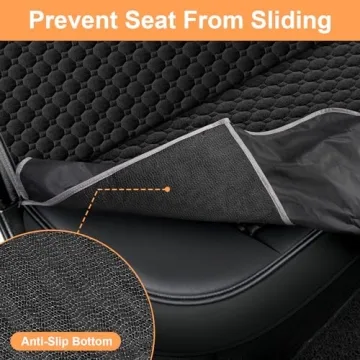 Mancro Waterproof Dog Car Seat Cover with Side Flaps