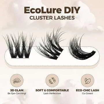 LASHVIEW Cluster Lashes Wispy Cluster Eyelash Extensions 3D DIY Lash Clusters 10-16mm Multilayered Eyelash Clusters, Reusable Fluffy Individual Lashes Cluster(ML 11)