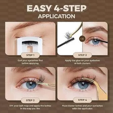 LASHVIEW Cluster Lashes Wispy Cluster Eyelash Extensions 3D DIY Lash Clusters 10-16mm Multilayered Eyelash Clusters, Reusable Fluffy Individual Lashes Cluster(ML 11)