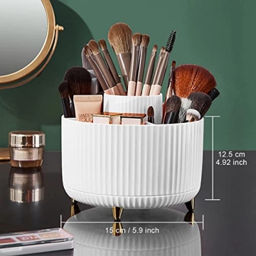 Stylish Diesisa 360° Rotating Makeup Brush Organizer