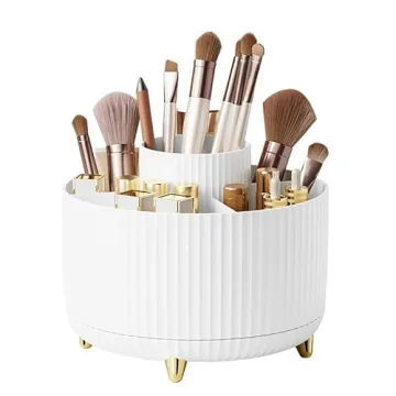 Stylish Diesisa 360° Rotating Makeup Brush Organizer