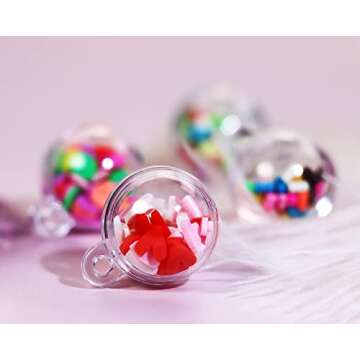 Clear Fillable Ornaments Balls for Christmas and Crafts