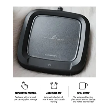 Coffee Mug Warmer Set for Desk Hot Chocolate and Tea