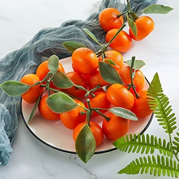 WILLBOND Realistic Decorative Artificial Oranges Set
