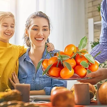 WILLBOND Realistic Decorative Artificial Oranges Set