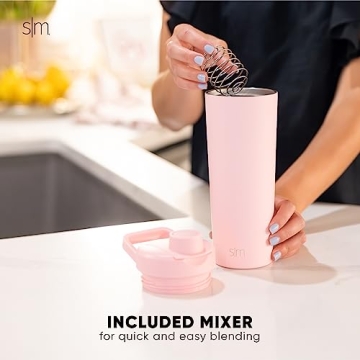 Simple Modern 24oz Stainless Steel Shaker Bottle - Raspberry Vibes