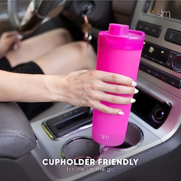 Simple Modern 24oz Stainless Steel Shaker Bottle - Raspberry Vibes